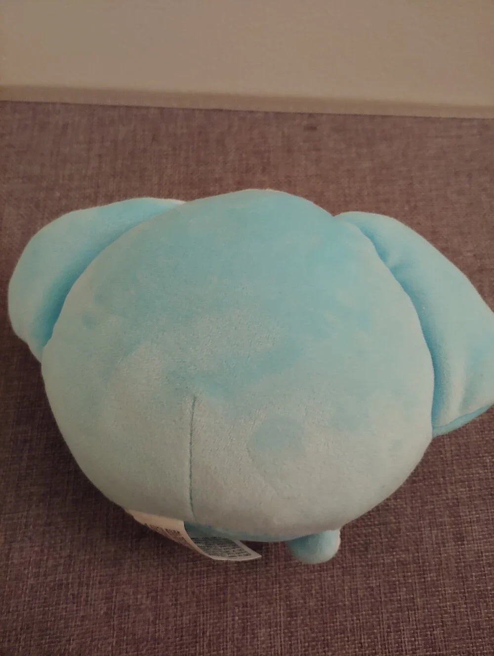 Blue Plush Elephant Holding Mentos Candy